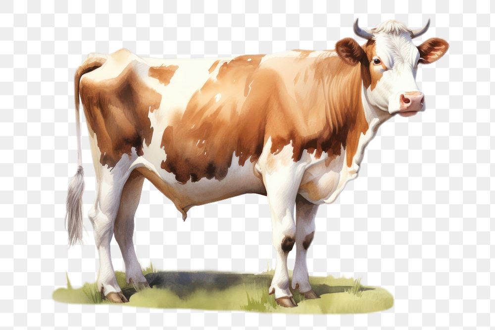 PNG Livestock cattle mammal animal. AI generated Image by rawpixel.