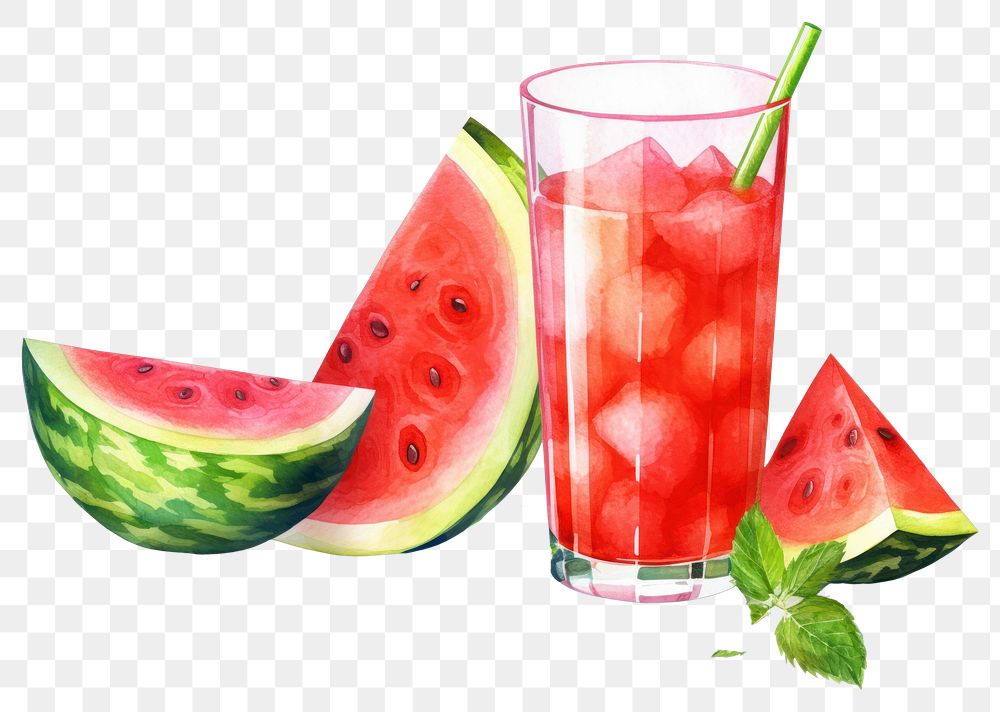 PNG Watermelon fruit juice plant. AI generated Image by rawpixel.