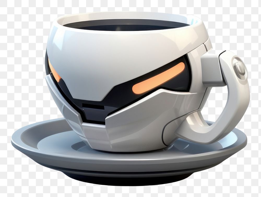 PNG  Coffee cup cartoon saucer. AI generated Image by rawpixel.