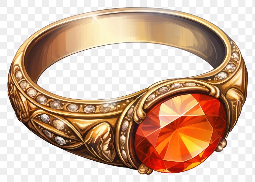 PNG  Ring gemstone jewelry gold. AI generated Image by rawpixel.