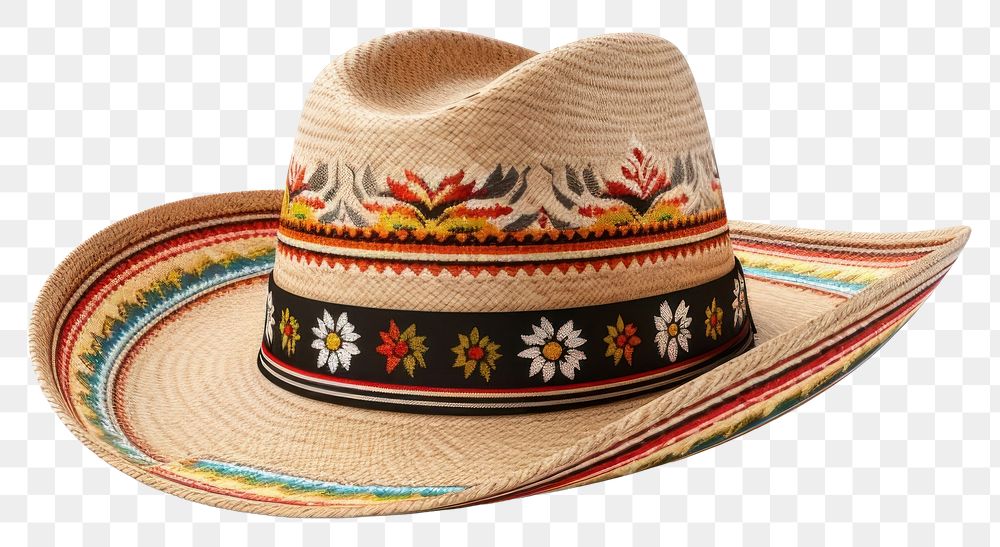 PNG Sombrero hat transparent background headwear. 