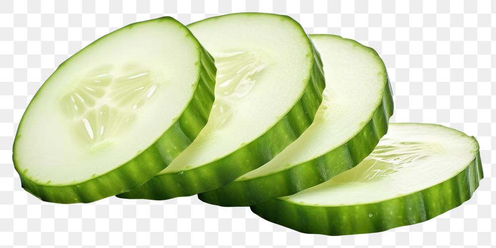PNG Cucumber vegetable sliced fruit. AI generated Image by rawpixel.