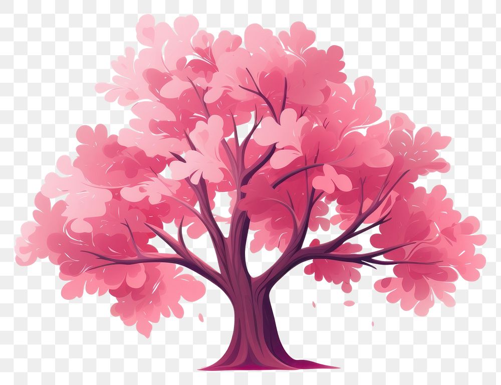 PNG Blossom plant tree pink. AI generated Image by rawpixel.