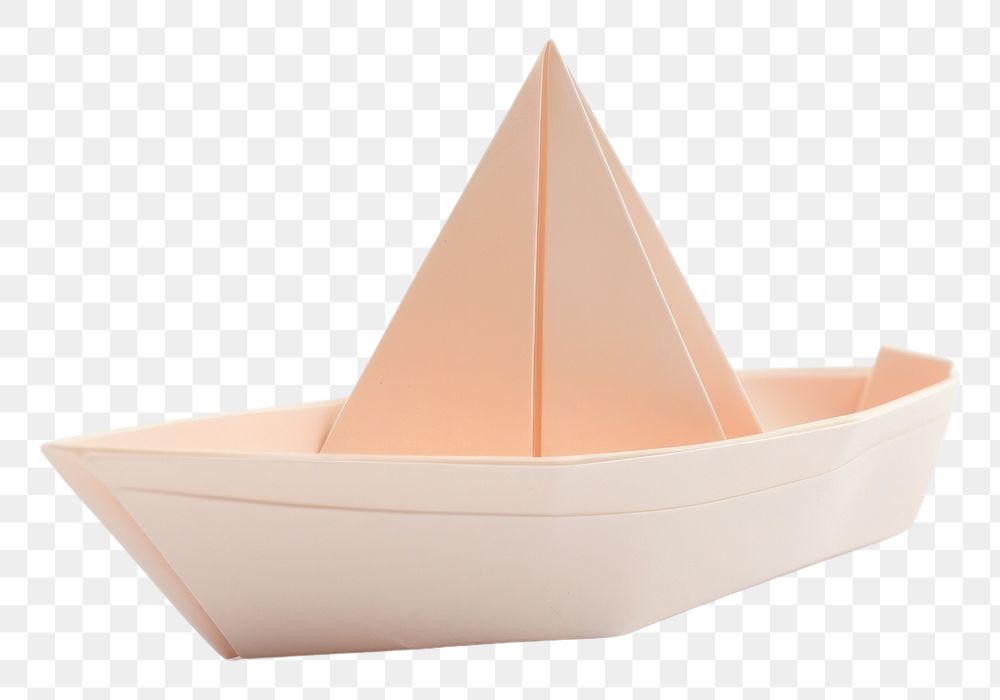 PNG Origami boat watercraft transparent background