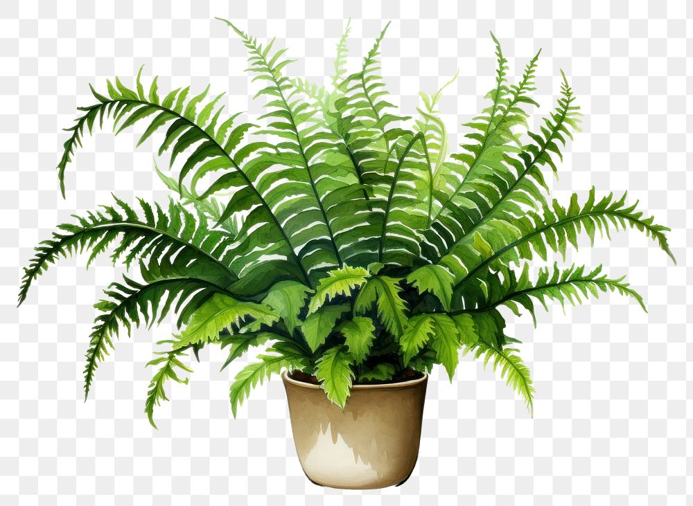 PNG Plant fern leaf houseplant. 