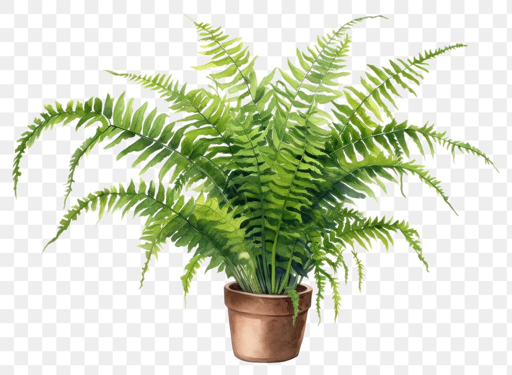 PNG Plant fern houseplant freshness. AI generated Image by rawpixel.