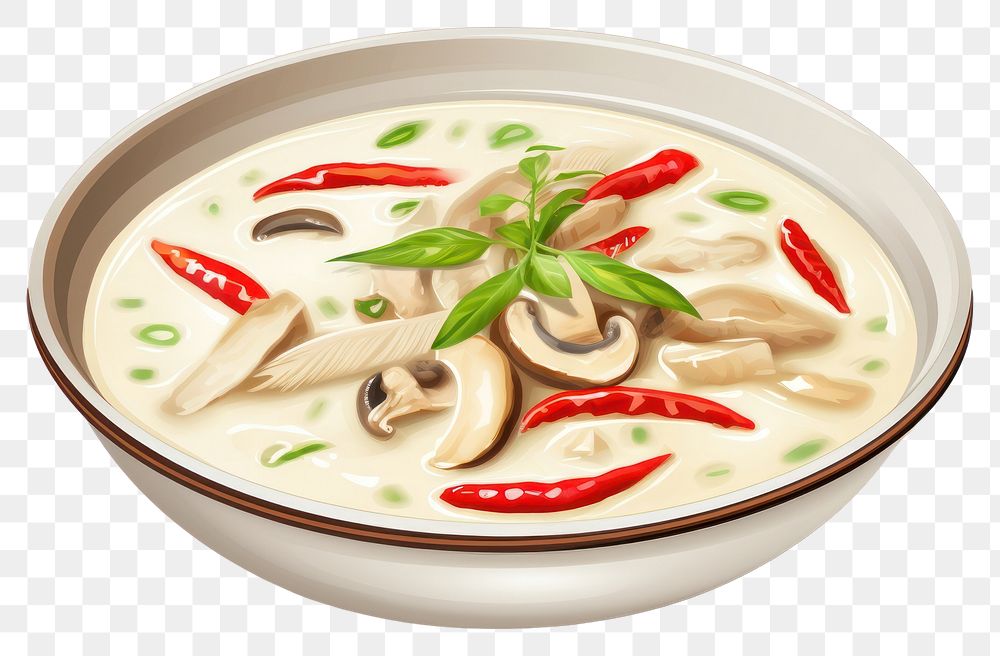 PNG Soup food meal dish. AI generated Image by rawpixel.