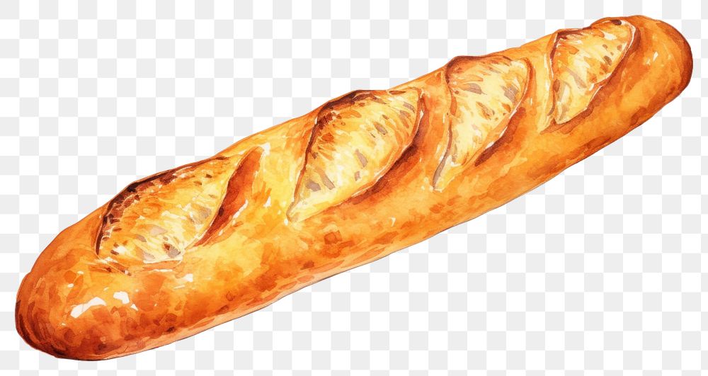 PNG Bread baguette food croissant. AI generated Image by rawpixel.