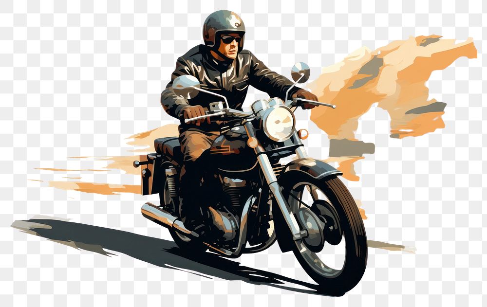 PNG Motorcycle vehicle helmet wheel. AI generated Image by rawpixel.