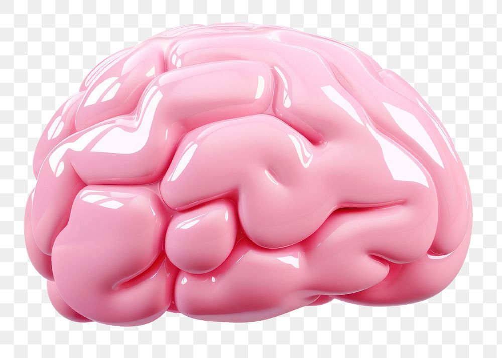 PNG Brain pink accessories investment. AI generated Image by rawpixel.