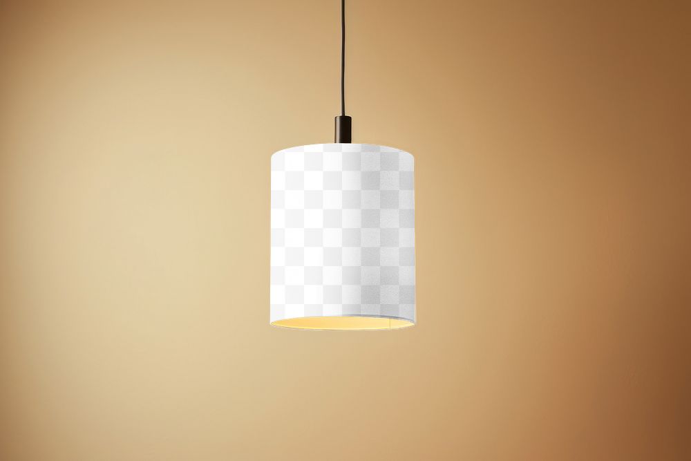 Ceiling lamp png transparent mockup