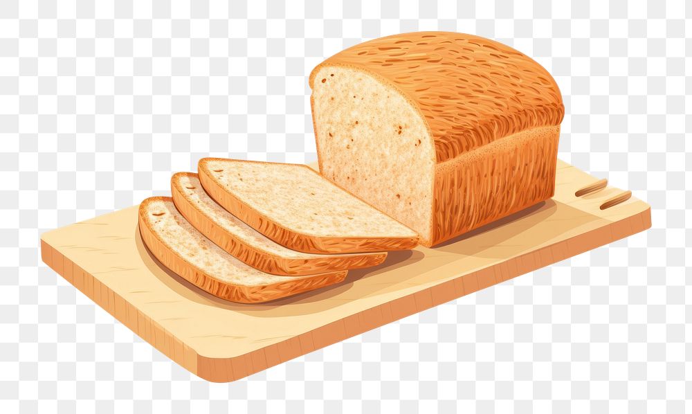 PNG Sliced whole wheat bread food white background breakfast. 