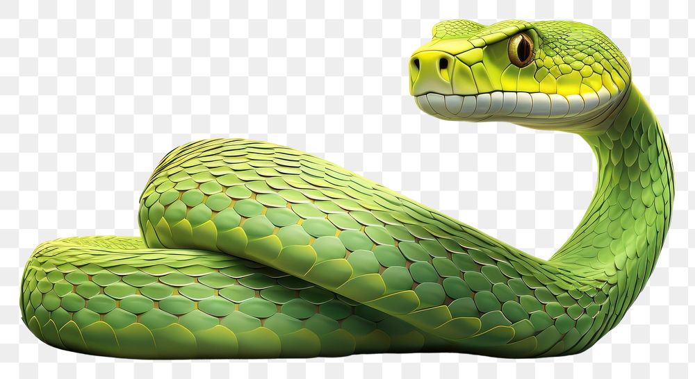 PNG Western green mamba reptile animal snake. AI generated Image by rawpixel.