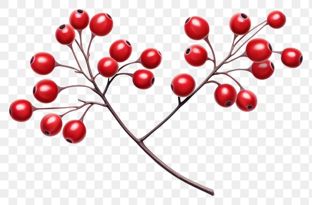 PNG Winterberry cherry plant fruit. AI generated Image by rawpixel.