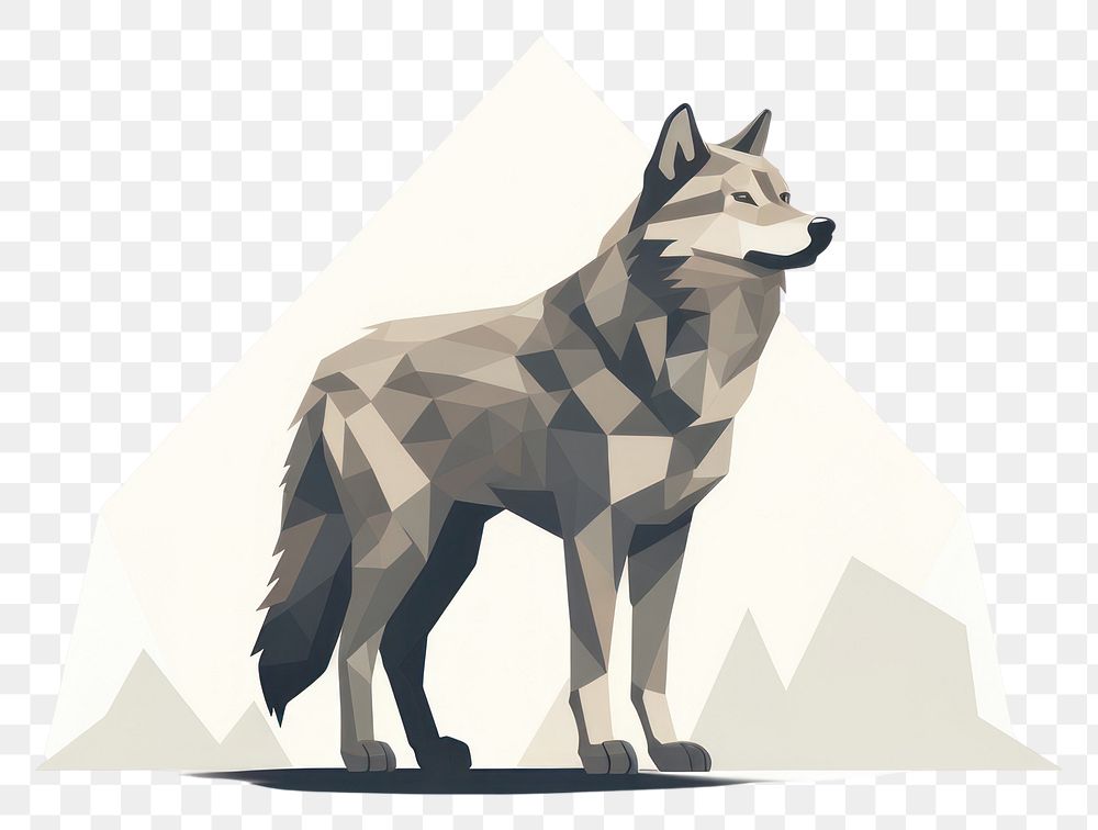 PNG Wolf animal mammal coyote transparent background