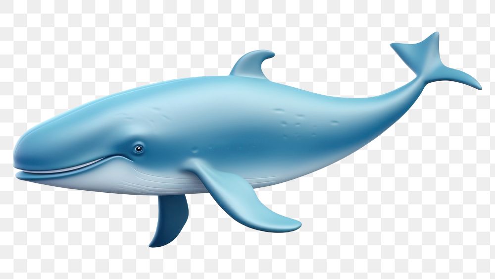 PNG Whale dolphin cartoon animal. 