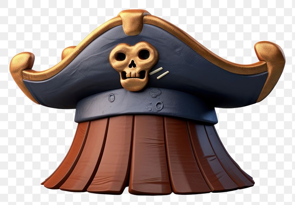 PNG Pirate white background representation sculpture. AI generated Image by rawpixel.