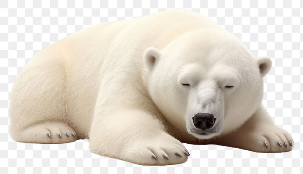 PNG Polar bear wildlife animal mammal. AI generated Image by rawpixel.