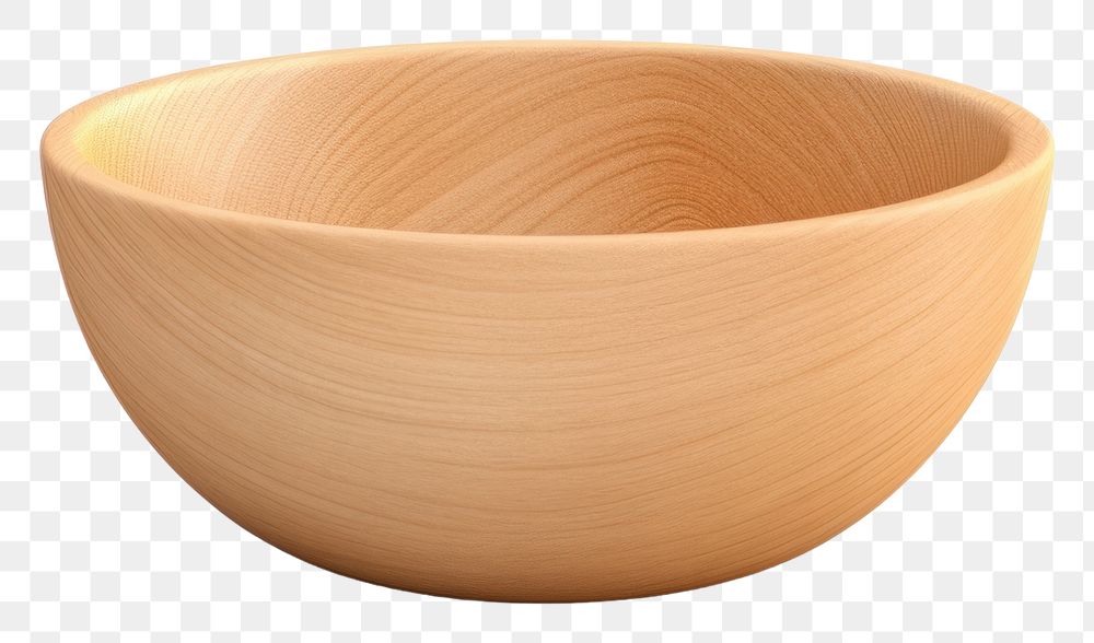 PNG Bowl wood white background simplicity. AI generated Image by rawpixel.