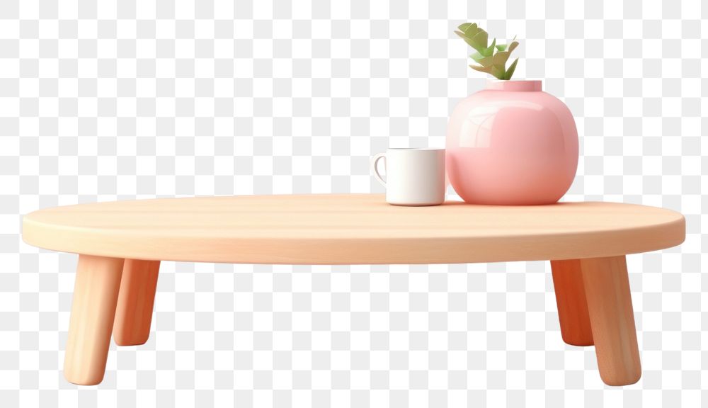 PNG Table furniture wood cup. AI generated Image by rawpixel.