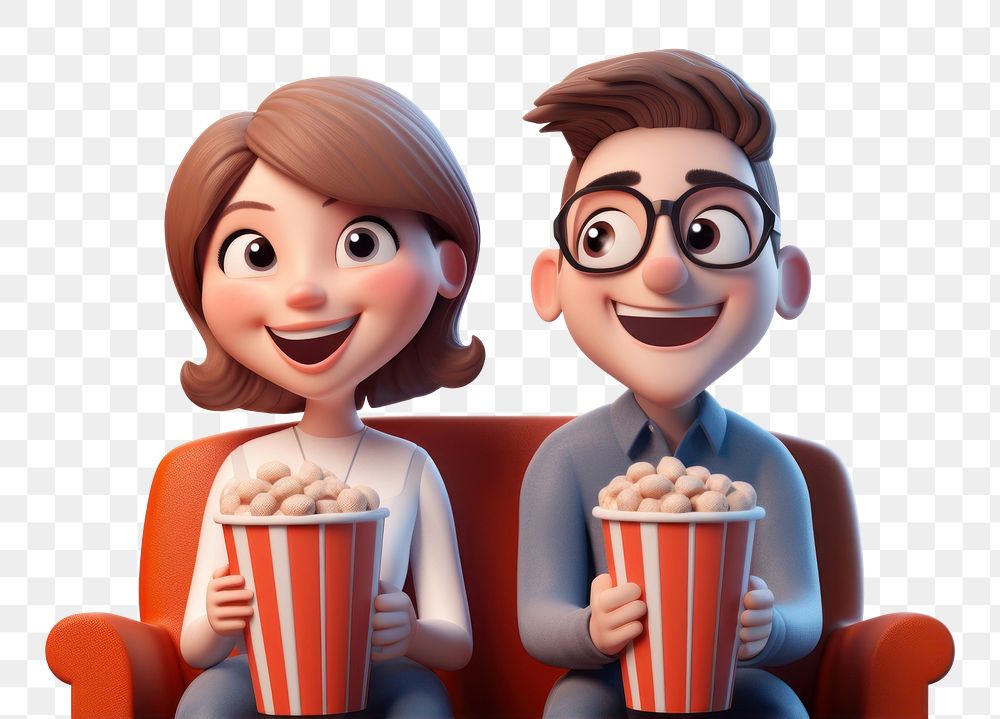PNG Cartoon movie food movie theater. AI generated Image by rawpixel.