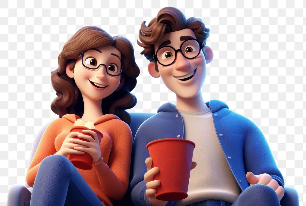 PNG Cartoon adult cup togetherness. AI generated Image by rawpixel.