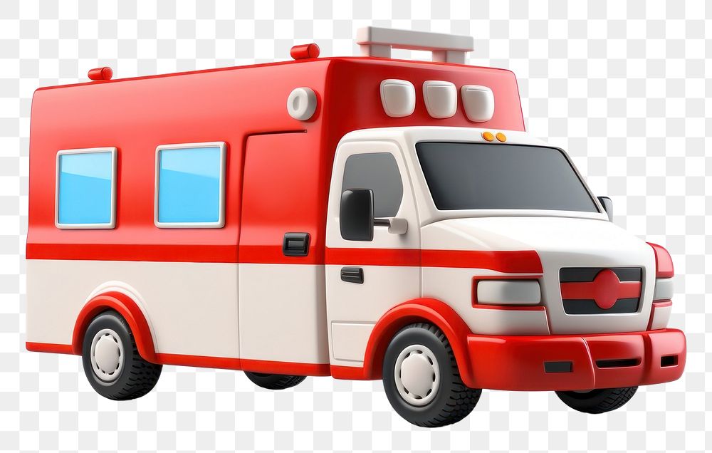 PNG Ambulance vehicle van bus. AI generated Image by rawpixel.