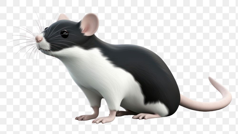 PNG Rat cartoon animal mammal. AI generated Image by rawpixel.