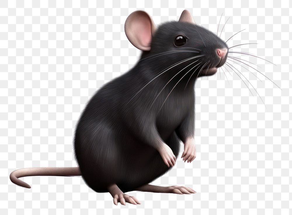 PNG Rat cartoon animal mammal. AI generated Image by rawpixel.