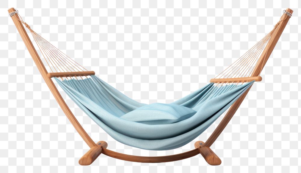 PNG Hammock furniture white background tranquility. 