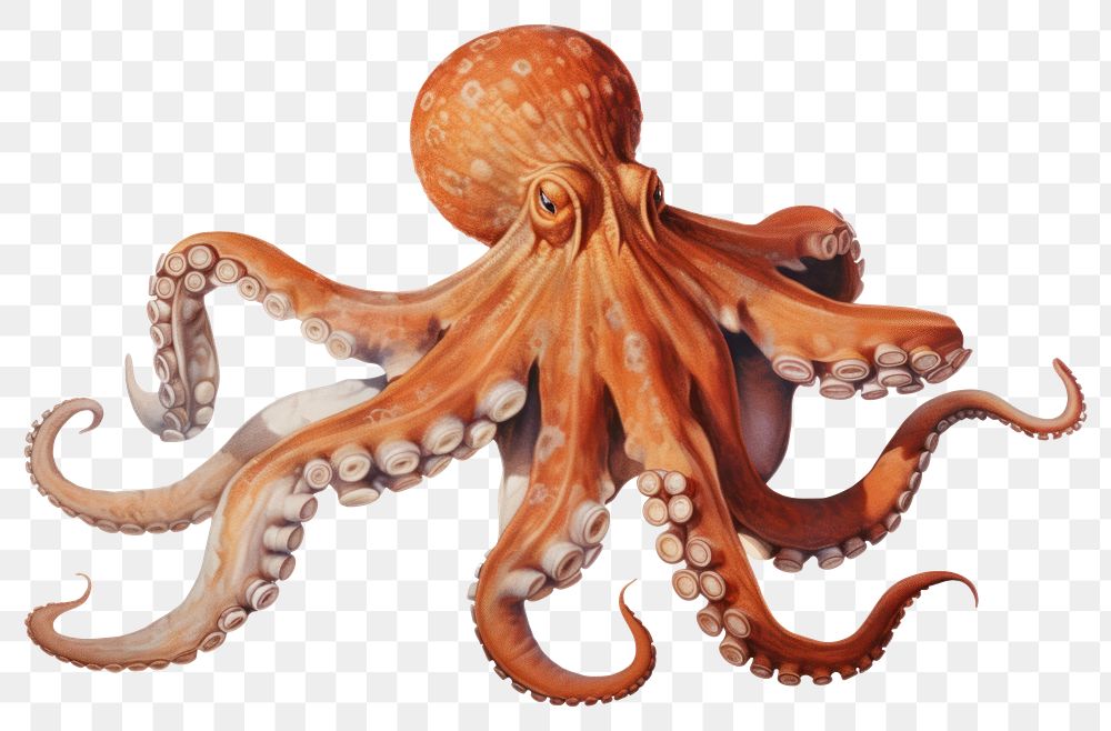 PNG Octopus animal wildlife marine. AI generated Image by rawpixel.
