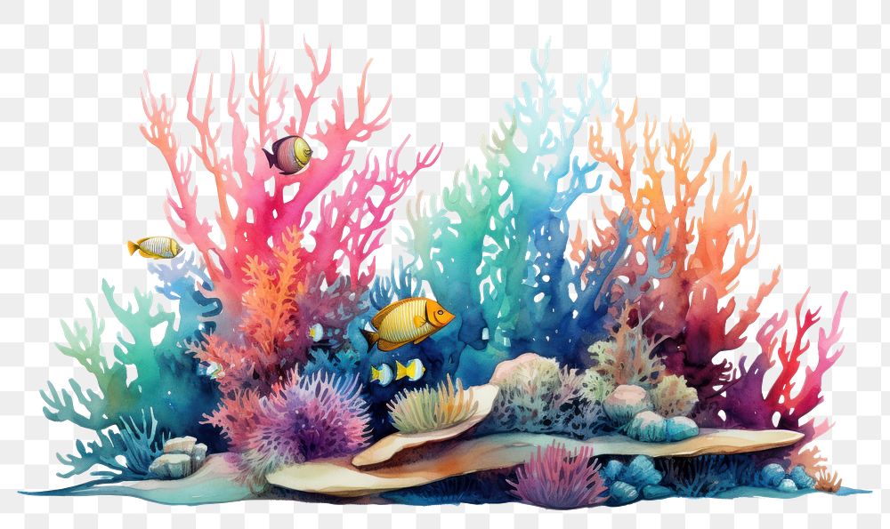 PNG Fish underwater aquarium outdoors. AI generated Image by rawpixel.