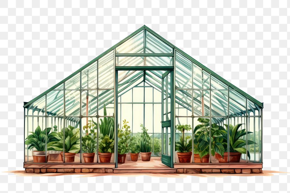 PNG Greenhouse outdoors garden nature. AI generated Image by rawpixel.