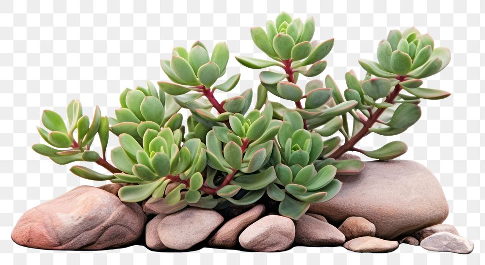 PNG Pebble plant leaf rock. AI generated Image by rawpixel.
