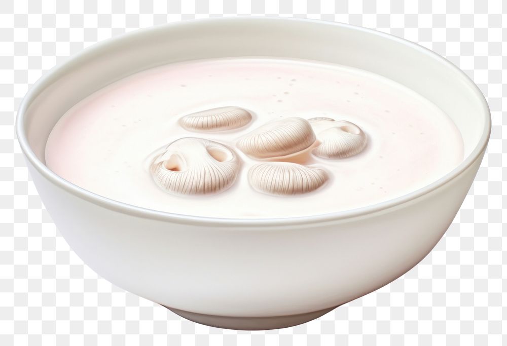 PNG Dessert bowl food milk. AI generated Image by rawpixel.