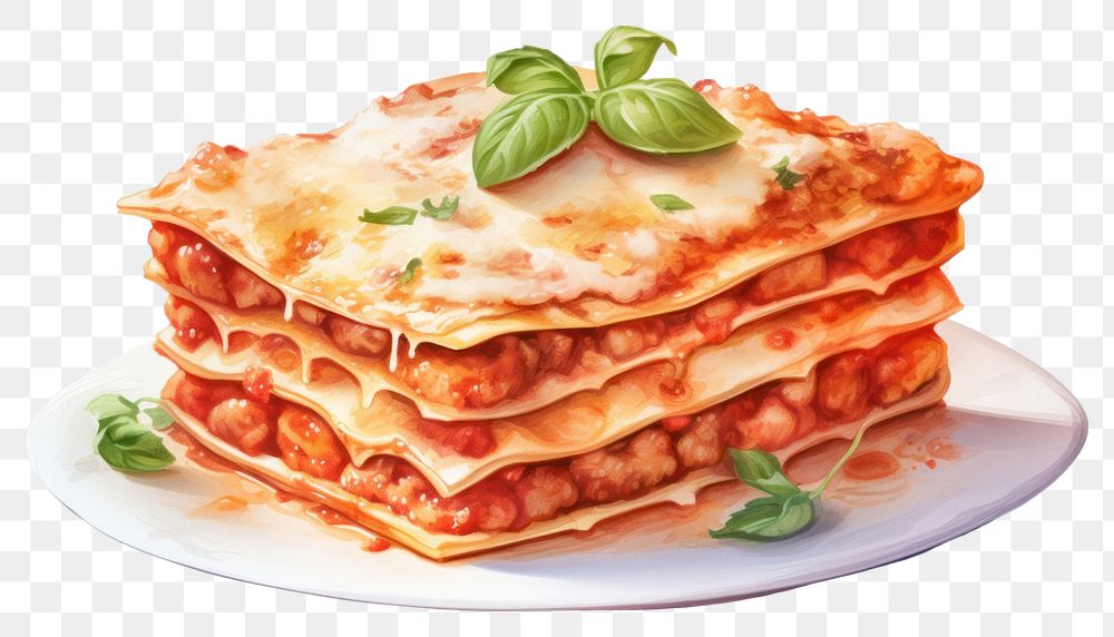 PNG Lasagna food vegetable flatbread. AI generated Image by rawpixel.