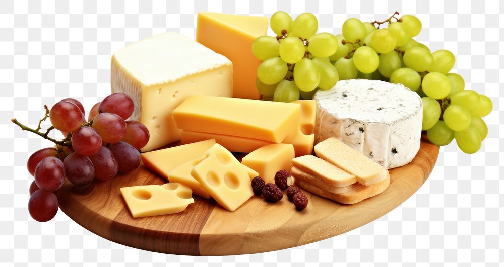 PNG Cheese grape food wood. AI generated Image by rawpixel.