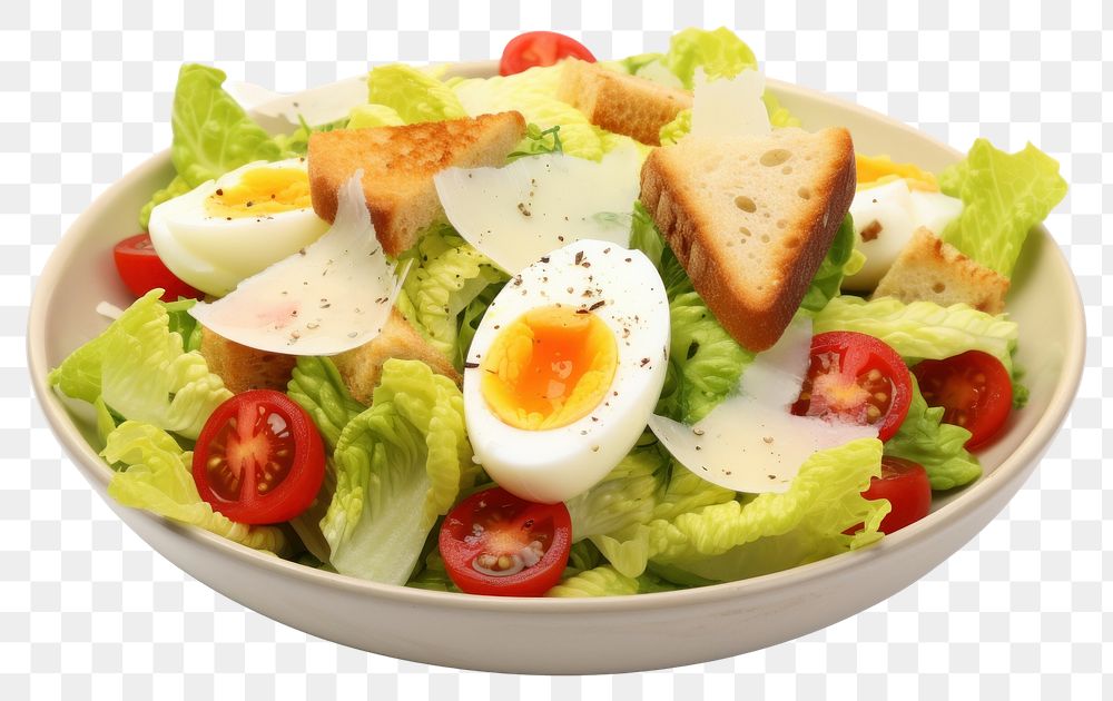 PNG Salad egg lettuce tomato. AI generated Image by rawpixel.