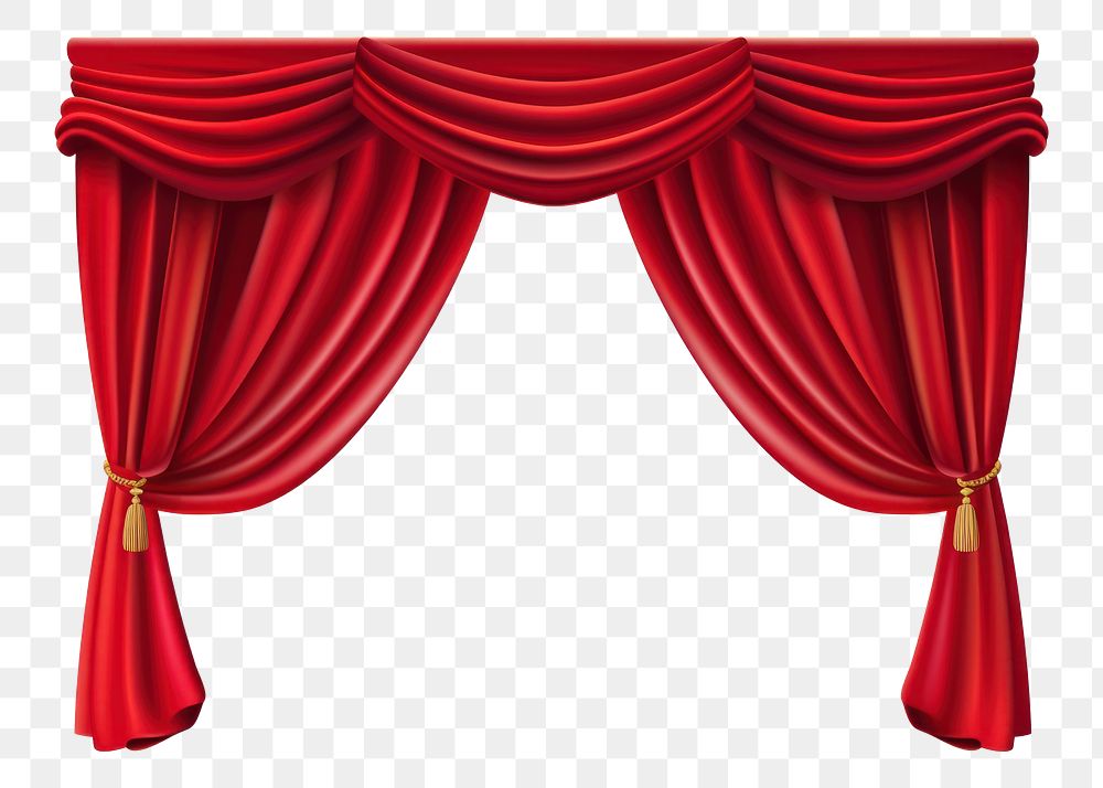 PNG Curtain theater white background furniture. AI generated Image by rawpixel.