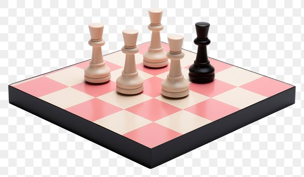 PNG Chess game white background intelligence. AI generated Image by rawpixel.