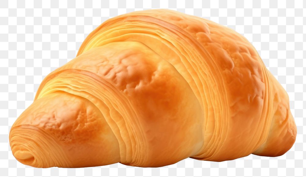 PNG Croissant bread food white background. AI generated Image by rawpixel.