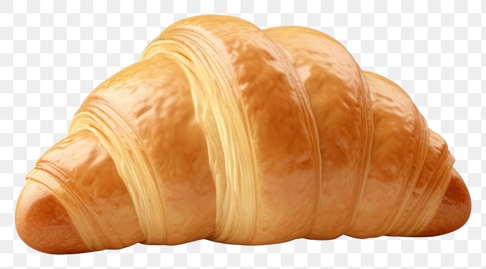 PNG Croissant bread food white background. AI generated Image by rawpixel.