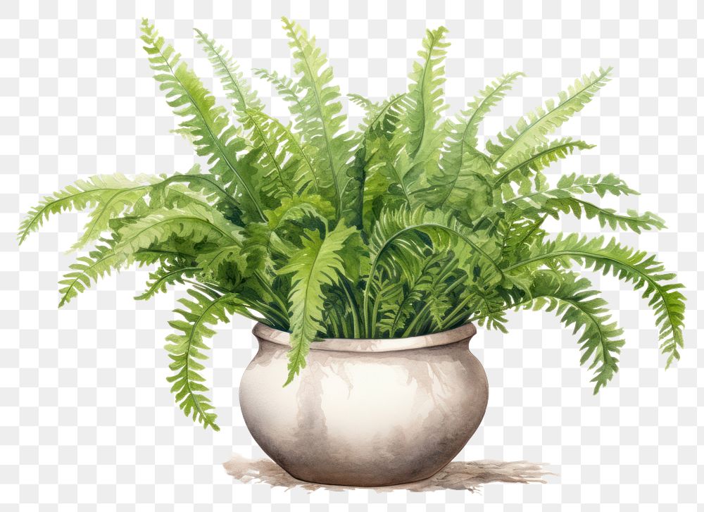PNG Plant fern white background houseplant. AI generated Image by rawpixel.