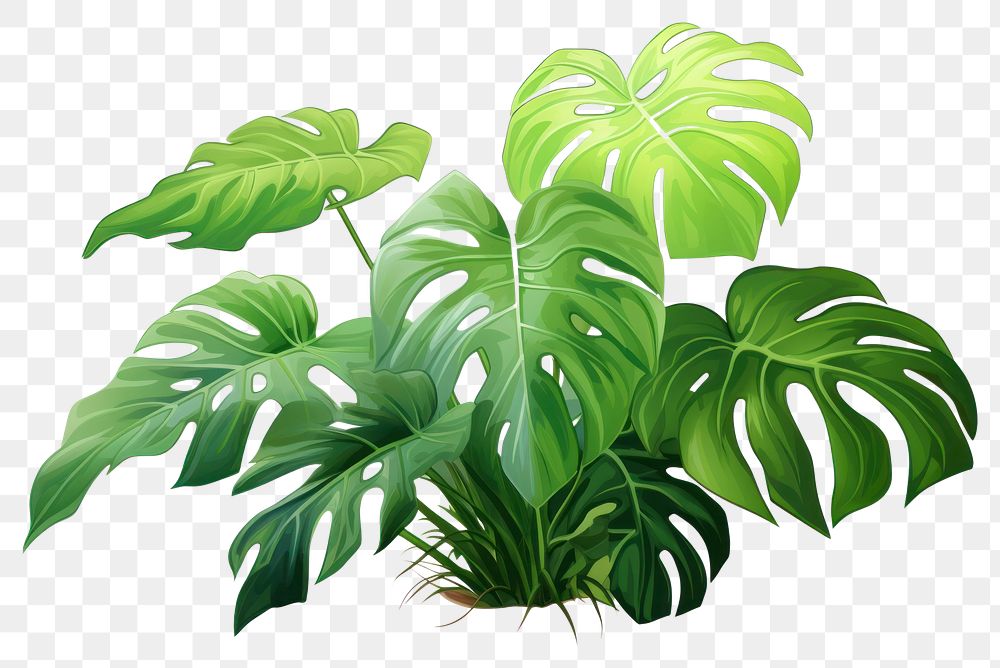 PNG  Nature plant green leaf. AI generated Image by rawpixel.