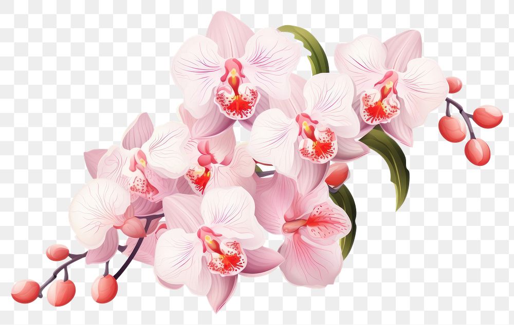 PNG Orchid blossom flower plant. 