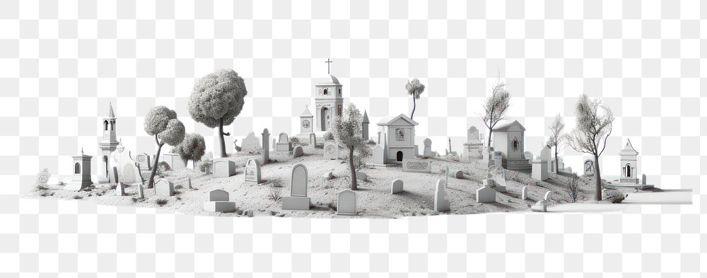 PNG Outdoors cemetery architecture creativity. AI generated Image by rawpixel.