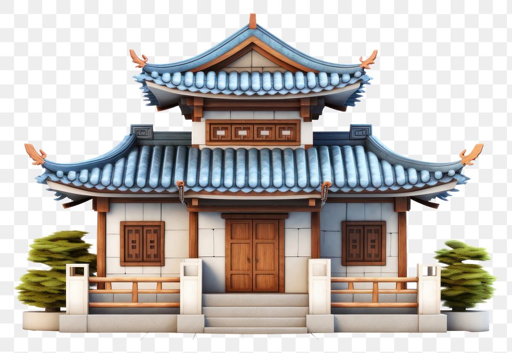 PNG  Architecture building pagoda shrine. AI generated Image by rawpixel.
