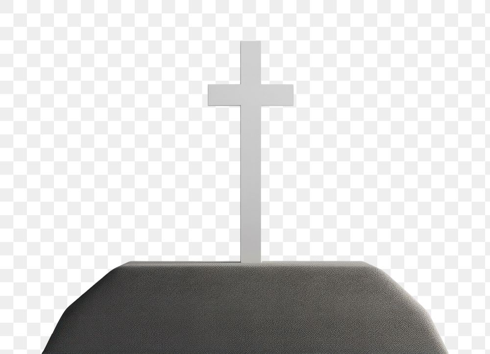 PNG Cross symbol grave white background. AI generated Image by rawpixel.