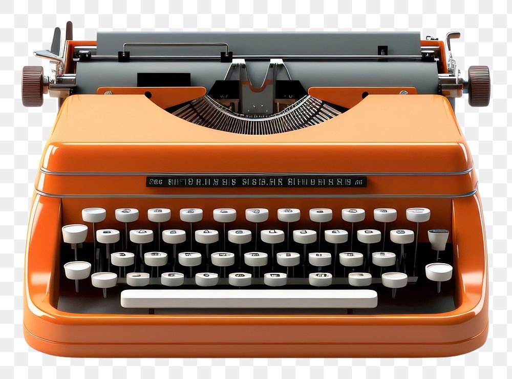 PNG Typewriter transparent background correspondence electronics. AI generated Image by rawpixel.