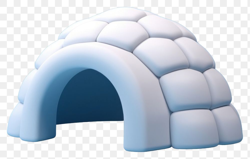 PNG  Igloo blue blue background outdoors. AI generated Image by rawpixel.
